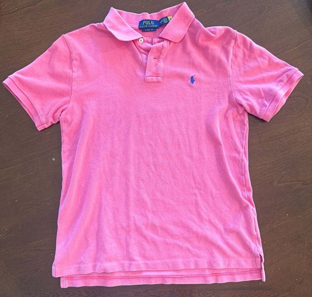 Polo Ralph Lauren Kids Classic Fit Polo Shirt Size L 14-16 Pink